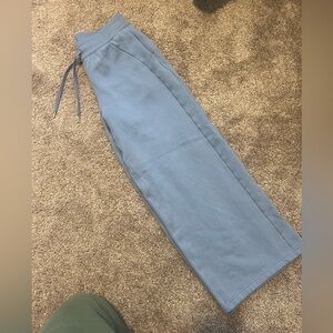 lululemon scuba wide leg pant willow blue